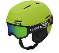 Casque de ski Giro Spur Combo Pack pour tout-petits - Casque de snowboard avec lunettes assorties pour enfants garçons et filles - Ano Lime XS (4