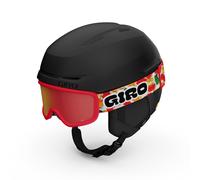 Casque de ski Giro Spur Combo Pack pour tout-petits - Casque de snowboard avec lunettes assorties pour enfants garçons et filles - Noir mat XS 48
