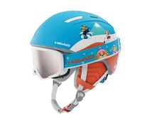 HEAD Mojo Paw Set Casque de Ski et de Snowboard Jeune Unisexe, Rouge/Bleu, XXS