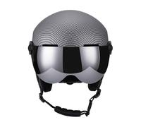 Casque de Ski Snow Sport, Casque VTT Multi - Fonction pour Adulte 59-61CM, PC + EPS, Chaud et Respirant - Haute Sécurité avec Protection Renforcée, Confort Optimal pour Ski et (Carbone)