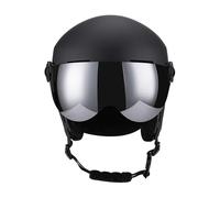 Casque de Ski Snow Sport, Multi - Usage, Taille L 59-61CM, Noir ou Couleurs Variées - Protection Renforcée, Confort Thermique, pour Adultes Ski et VTT (Noire)