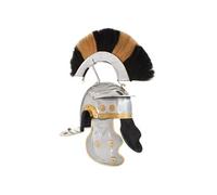 Casque de Soldat Romain Antique pour GN Casque d'Armure Fête d'Halloween Reconstitution Historique Moyen-âge Cosplay Argenté Acier