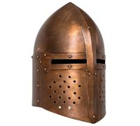 Casque de Soldat Romain Réplique de GN Argenté et Laiton Acier Cosplay vidaXL