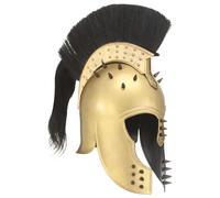 Casque de Soldat Romain Réplique de GN Argenté et Laiton Acier Cosplay vidaXL