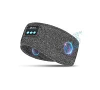 Casque de sommeil, bandeau Bluetooth, bandeau Bluetooth antibruit, pour le sport, les voyages et les personnes dormant sur le côté (gris)