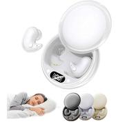 Casque de sommeil, écouteurs antibruit pour dormir, écouteurs sans fil ultra légers pour dormir sur le côté, isolation passive de 24 dB, mini écouteurs invisibles doux cachés pour dormir, travailler