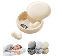 Casque de sommeil, écouteurs antibruit pour dormir, écouteurs sans fil ultra légers pour dormir sur le côté, isolation passive de 24 dB, mini écouteurs invisibles doux cachés pour dormir, travailler
