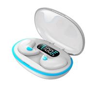 Casque de sommeil sans fil à conduction osseuse - Écouteurs cachés pour les dormeurs latéraux - Pour dormir - Petit et petit - Vnl726 (blanc, taille unique)