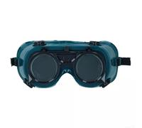 Casque de soudage à double rabat avec lentille verte, résistant aux éclaboussures pour soudage au gaz, coupe et soudure, protection UV et éblouissement