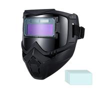 Casque de soudage à obscurcissement automatique - Protection à souder avec 3 réglages de luminosité - Casque de soudage avec capteur intelligent | Pour l'industrie de la construction du laboratoire de