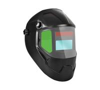 Casque de soudage assombrissant - Casque de soudage PC de 13,3 pouces, équipement de protection des yeux à énergie solaire, système de bouclier teinté automatique avec support de tête confortable |