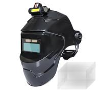 Casque de soudage auto-obscurcissant, capuche de soudage respirante | Capote de protection respirante à énergie solaire pour le traitement du métal