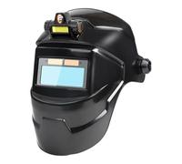 Casque de soudage auto-obscurcissant, lampe de travail LED intégrée, zone de visualisation de 10,9 cm avec construction résistante à la chaleur, soudeur haute définition, accessoire d'atelier avec