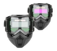 Casque de soudage auto-obscurcissant - Protecteur de soudage respirant, capot de protection de soudage pour casque électrique | Protecteur de visage de soudeur pour traitement du métal, capuchon de