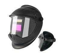 Casque de soudage automatique obscurité - Lice obscur automatique Vrai Affichage | Anti-éblouissement solaire | Changement à face réelle protection | Église réglable léger pour fa