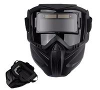 Casque de soudage automatique obscurité - masque de soudage grand angle détachable, protection oculaire sensible à la lumière | Bouclier isolant thermique respirant, équipement de sécurité mo