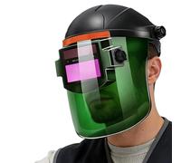 Casque de soudage avec assombrissement automatique | Cagoule de protection du visage automatique pour soudeur - Couleur réelle - Pour construction, atelier, garage, mécanique, maison, usine