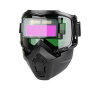 Casque de soudage - Casque de soudage assombri automatique | Hotte à énergie solaire réglable | Masque de protection oculaire anti-glare pour les soudeurs | Bouclier facial soudé à arc TIG MIG pour le
