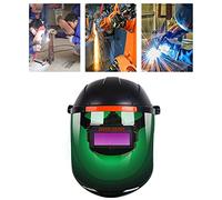 Casque de soudage électrique solaire - Plage d'assombrissement automatique - Lentille de protection pour machine à souder solaire - Occultant automatique