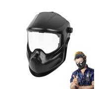 Casque De Soudage - Hotte De Protection De Broyage | Casque De Soude À L'épreuve De La Poussière | Masque De Puits De Teinte Réglable Pour La Protection De Coupe Et De Broyage De Soudage À L'arc MIG T
