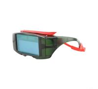 Casque de soudage obscurcissant automatique avec énergie solaire, protection UV et visière réglable pour soudure électrique, gaz et argon, lunettes de protection anti-éclaboussures en PP, vert