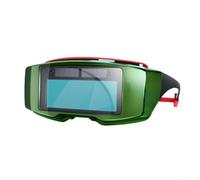 Casque de soudage obscurcissant automatique avec énergie solaire, protection UV et visière réglable pour soudure électrique, gaz et argon, lunettes de protection anti-éclaboussures en PP, vert