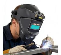 Casque de soudage - PP LCD - Détection de lumière - 11,81 x 8,66 pouces - Protection auto-obscurcissante - Hotte de soudage pour Arc Tig Mig Meulage Atelier Sécurité et Travail Industriel