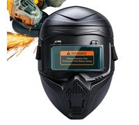 Casque de soudage respirant, réglable et obscurcissant automatiquement | Protection du visage pour le meulage, la soudure, le travail du métal, l'atelier de bricolage et la fabrication industrielle