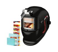 Casque de soudeur à obscurcissement automatique, visière réglable avec éclairage, masque de soudeur pour chantier, réparation automobile, entretien, fabrication, construction, atelier et garage