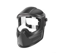 Casque de soudeur avec capuchon réglable et fonctions de protection pour diverses applications de soudage (lentille transparente)