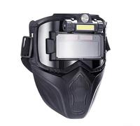 Casque de soudeur de protection avec lentille à gradation automatique et coque en plastique léger, conçu pour protéger le visage et les yeux des étincelles et des reflets (2)