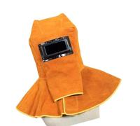 Casque de soudeur équipé d'une lentille amovible et d'un capes en cuir pour un casque de soudage complet de défense