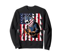 Casque de soudeur USA Drapeau Américain Graphique Sweatshirt