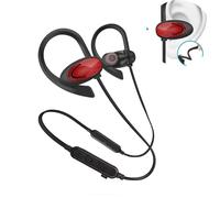 Casque de sport Bluetooth avec basses riches, 4 heures d'autonomie, micro intégré et plusieurs tailles d'écouteurs