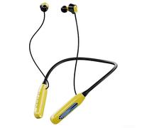 Casque de sport sans fil avec conduction Bluetooth 5.4 - Contrôle tactile - Pour la course à pied, la gym, l'entraînement - Jaune