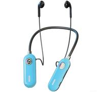 Casque de surveillance supra-auriculaire sans fil 2,4 G pour diffusion en direct avec fonction micro amovible et 20 heures de lecture bleu (A)