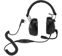 Casque De Talkie-Walkie Antibruit, Casque Radio 2 Voies, Contrôle du Volume, Écouteur Tactique Radio Bidirectionnel à 2 Broches, Compatible avec Baofeng UV5R RT24 RT27 RT5R RT86 (Lot de 1)
