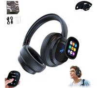 Casque de traduction sans fil Hy-X1 Pro avec écran tactile LCD mobile, casque de traduction multifonction 2026, 115 langues en temps réel, Bluetooth 6.0, prise de photos, lampe de poche