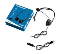 Casque de travail avec microphone à perche, USB amovible | Équipement de communication à une oreille pour les tâches à distance, l'enseignement, les routines d'appel