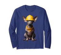 Casque de travail pour chien American Hairless Terrier Jaune Manche Longue