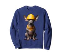 Casque de travail pour chien American Hairless Terrier Jaune Sweatshirt