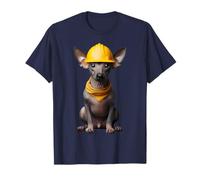 Casque de travail pour chien American Hairless Terrier Jaune T-Shirt