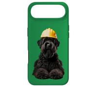 Casque de Travail pour Chien Terrier Russe Noir Jaune Coque pour iPhone Air