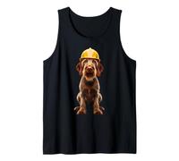 Casque de travail Vizsla à poil dur jaune Débardeur