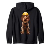Casque de travail Vizsla à poil dur jaune Sweat à Capuche