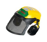 Casque de travailleur forestier avec visière