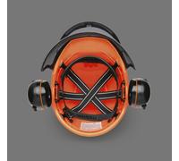 Casque de tronçonneuse professionnel fonctionnel Husqvarna Forest orange...