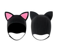 Casque de Unisexe Oreilles de Chat - Respirant, Chaud, avec Trous d'aération, Conception Durable, protège la tête et Les Oreilles, idéal pour Les Sports Nautiques comme la en apnée, la