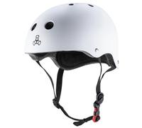 Casque de v lo et de skateboard Triple Eight V2 doublement certifi Blanc mat XS/S