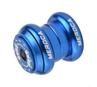 Casque de vélo 34-34 mm, ensemble de coussinets à double roulement sans filetage intégré de 28,6 mm pour cadre de vélo de route avec tube de direction de fourche de 28,6 mm (bleu)